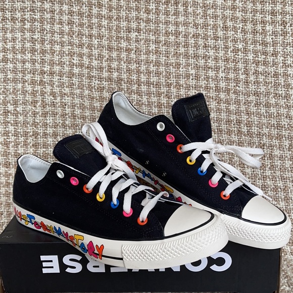 Converse Ctas OX Black/Hyper Pink/Egret MEN`S - Picture 5 of 16